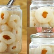 cách làm siro vải ngâm đường